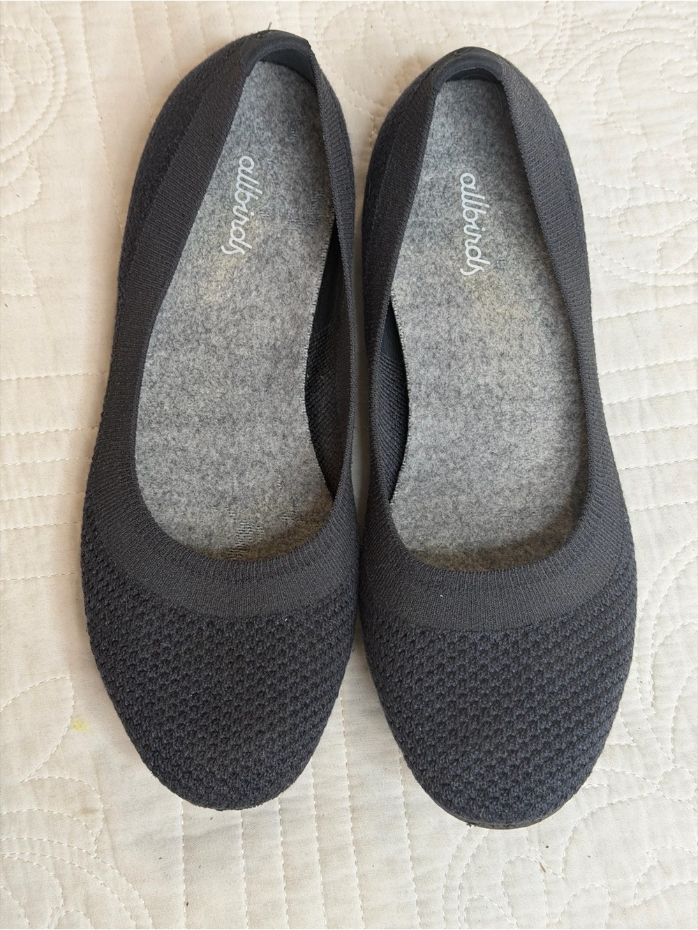 Allbirds Women's Tree Breezer Knit Ballet Flats Navy Blue Size 7.5 - Picture 2 of 8